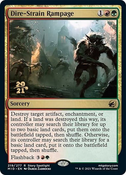 Dire-Strain Rampage, Prerelease Cards 219