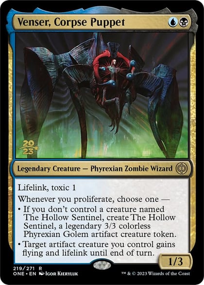 Venser, Corpse Puppet, Prerelease Cards 219
