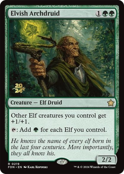 Elvish Archdruid, Prerelease Cards 219