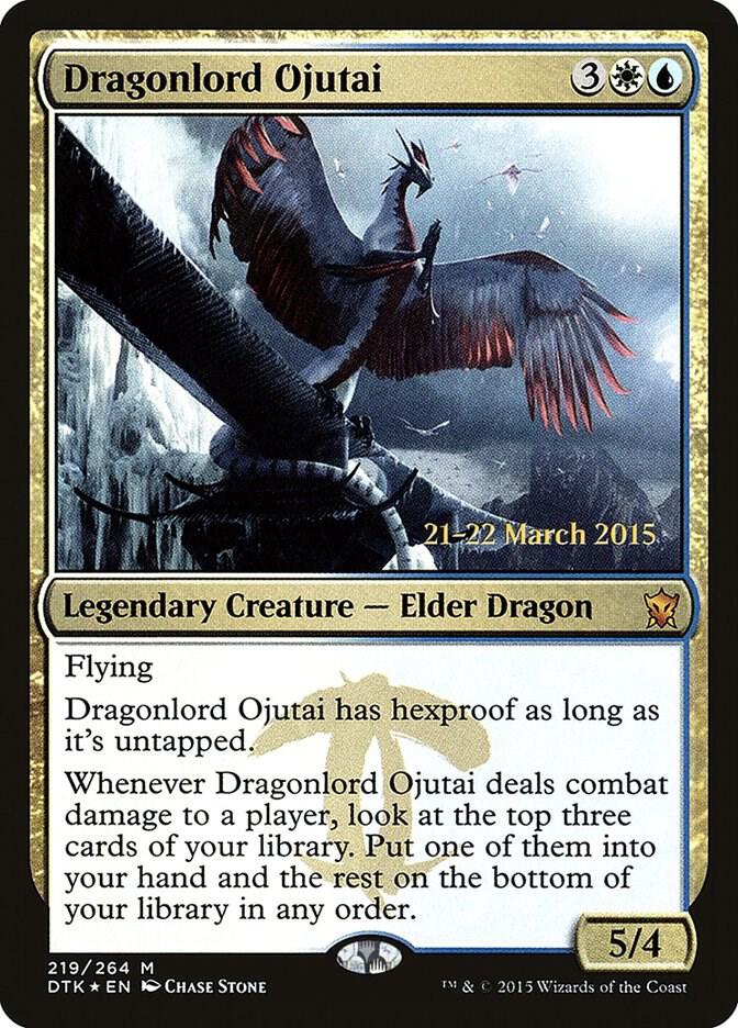 Dragonlord Ojutai, Prerelease Cards 219