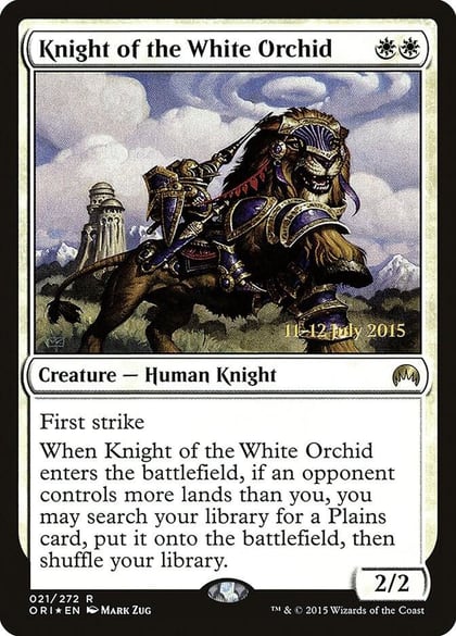 Knight of the White Orchid, Prerelease Cards 21