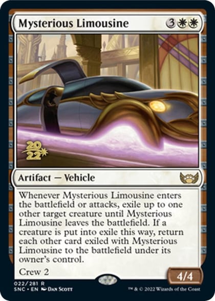 Mysterious Limousine, Prerelease Cards 22