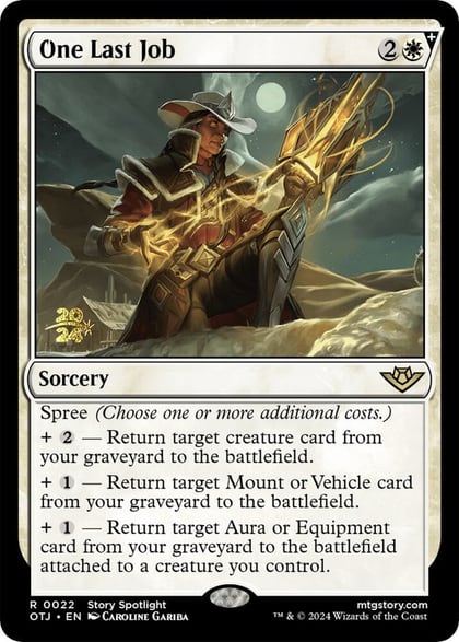 One Last Job, Prerelease Cards 22