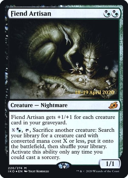 Fiend Artisan, Prerelease Cards 220