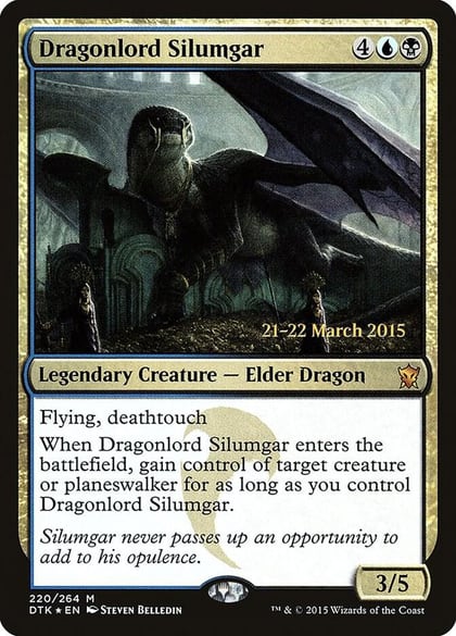 Dragonlord Silumgar, Prerelease Cards 220