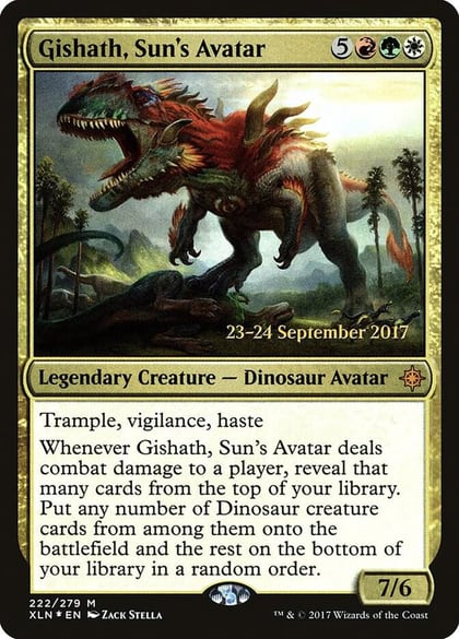 Gishath, Sun's Avatar (XLN), Prerelease Cards 222