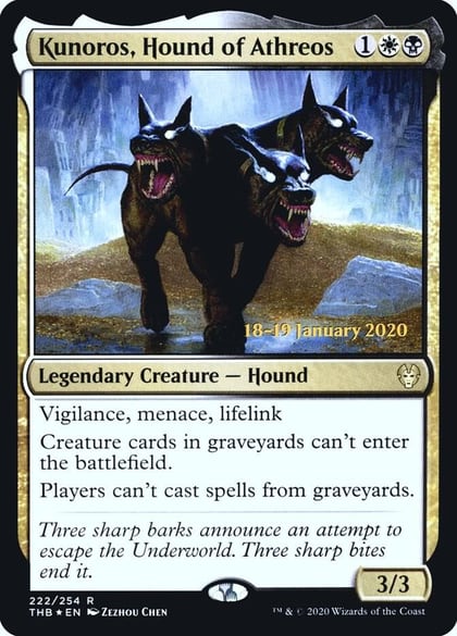 Kunoros, Hound of Athreos, Prerelease Cards 222