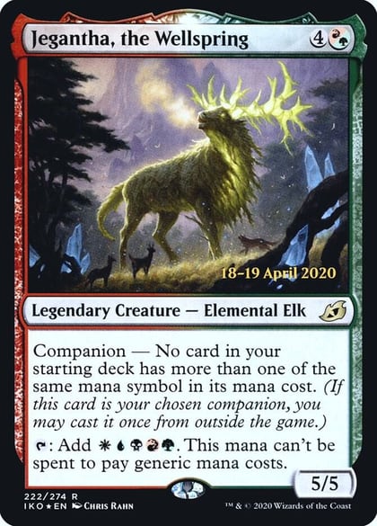 Jegantha, the Wellspring, Prerelease Cards 222