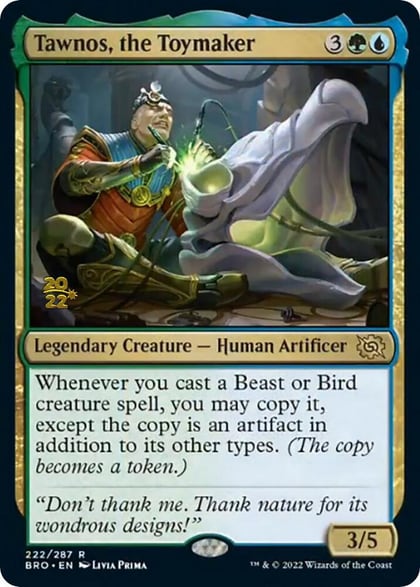 Tawnos, the Toymaker, Prerelease Cards 222