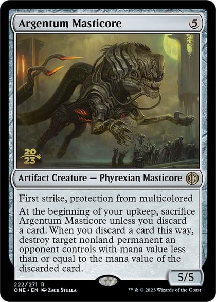 Argentum Masticore, Prerelease Cards 222