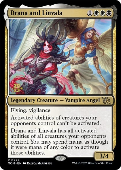 Drana and Linvala, Prerelease Cards 222
