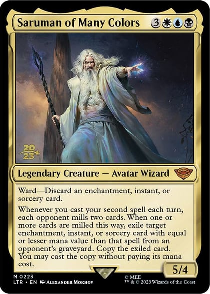 Saruman of Many Colors, Prerelease Cards 223