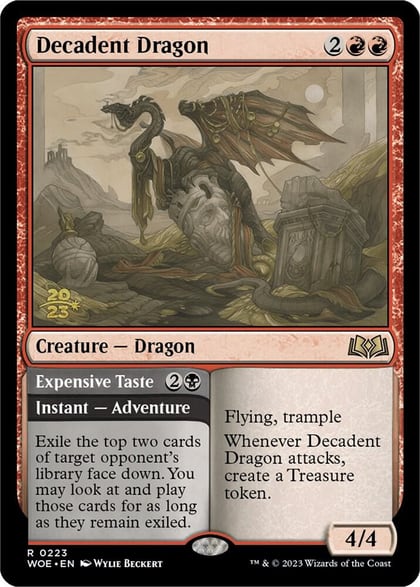 Decadent Dragon, Prerelease Cards 223