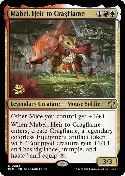 Mabel, Heir to Cragflame, Prerelease Cards 224