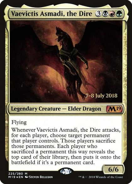 Vaevictis Asmadi, the Dire, Prerelease Cards 225