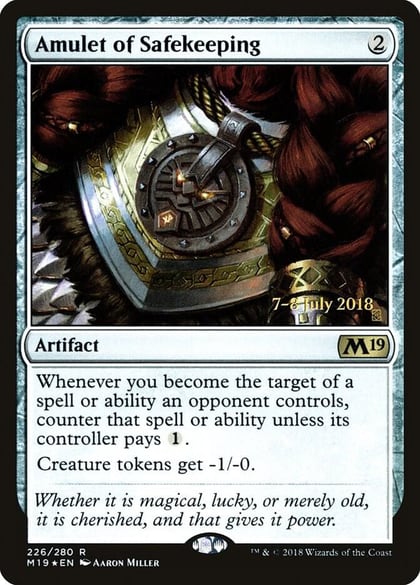 Amulet of Safekeeping, Prerelease Cards 226