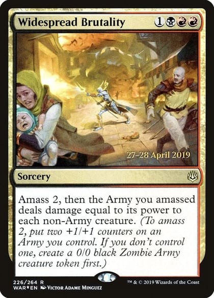 Widespread Brutality, Prerelease Cards 226