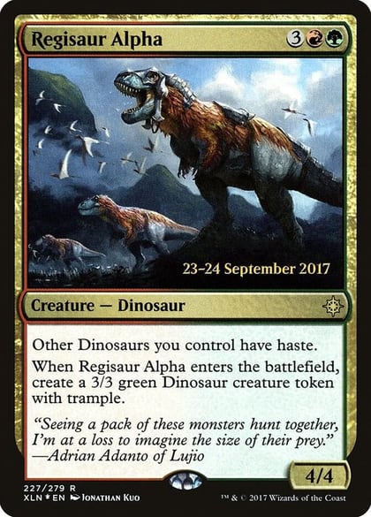 Regisaur Alpha, Prerelease Cards 227