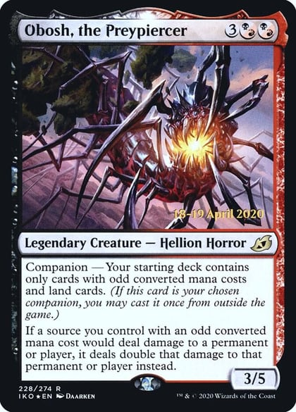 Obosh, the Preypiercer, Prerelease Cards 228
