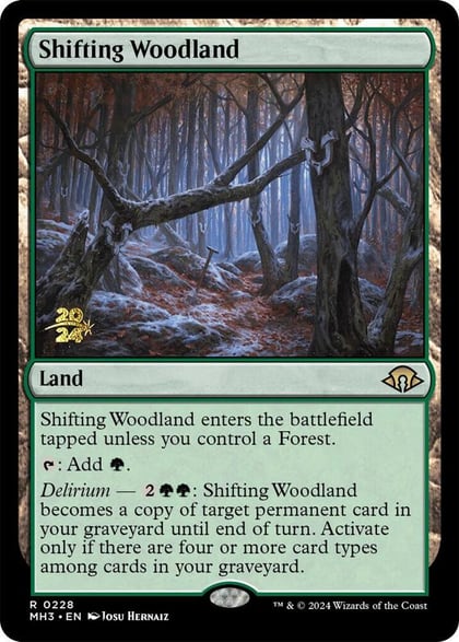 Shifting Woodland, Prerelease Cards 228