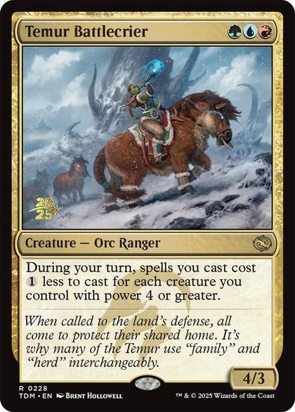 Temur Battlecrier, Prerelease Cards 228