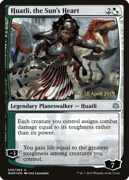 Huatli, the Sun's Heart, Prerelease Cards 230