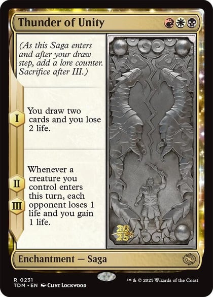 Thunder of Unity, Prerelease Cards 231