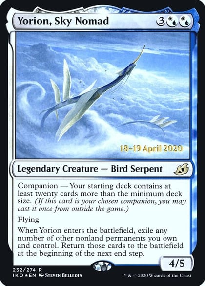 Yorion, Sky Nomad, Prerelease Cards 232