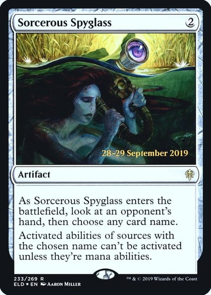 Sorcerous Spyglass (ELD), Prerelease Cards 233