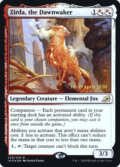 Zirda, the Dawnwaker, Prerelease Cards 233