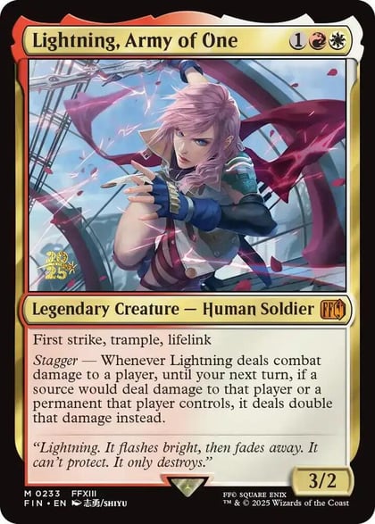 Lightning, Army of One, Prerelease Cards 233