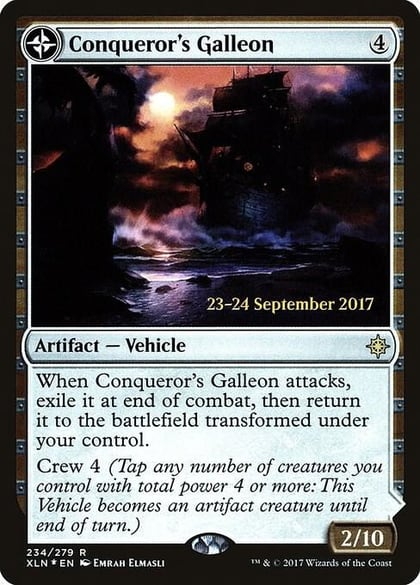 Conqueror's Galleon, Prerelease Cards 234