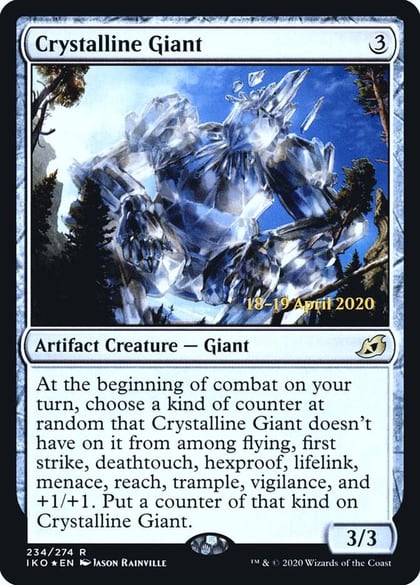 Crystalline Giant, Prerelease Cards 234