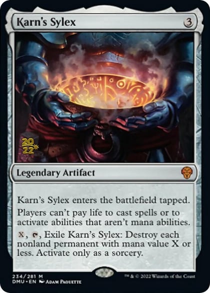 Karn's Sylex, Prerelease Cards 234