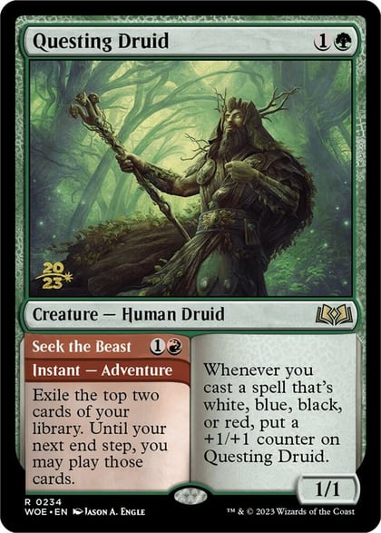 Questing Druid, Prerelease Cards 234
