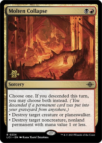 Molten Collapse, Prerelease Cards 234
