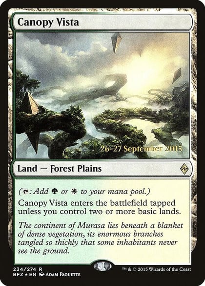 Canopy Vista, Prerelease Cards 234