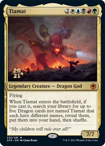 Tiamat, Prerelease Cards 235