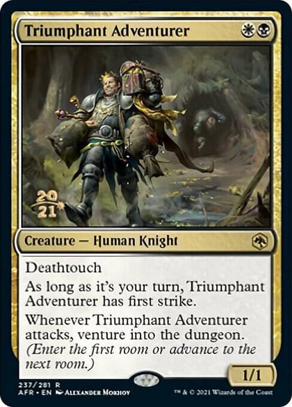 Triumphant Adventurer, Prerelease Cards 237
