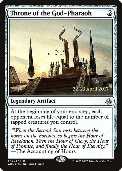 Throne of the God-Pharaoh, Prerelease Cards 237