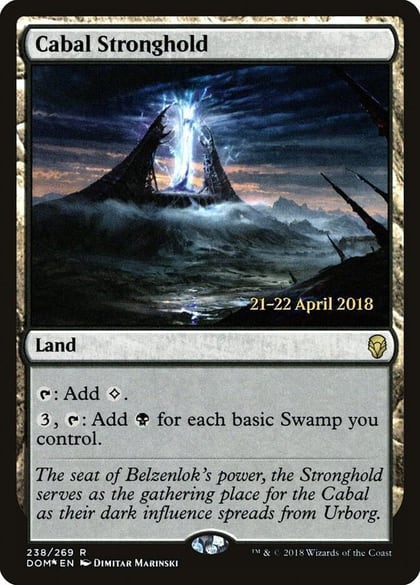 Cabal Stronghold, Prerelease Cards 238