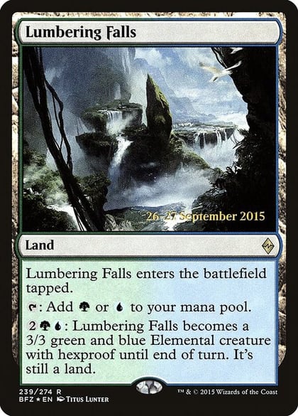 Lumbering Falls, Prerelease Cards 239