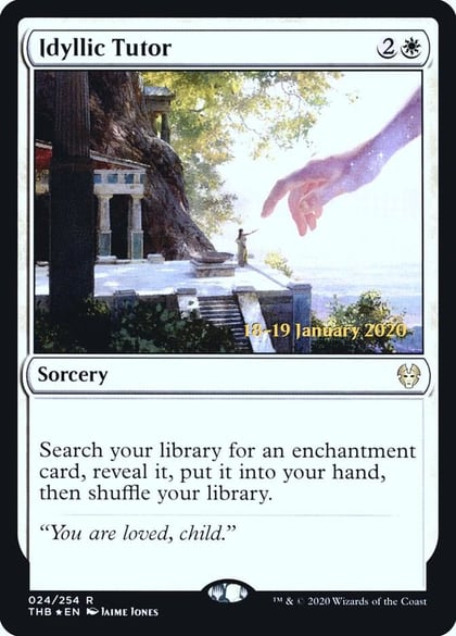 Idyllic Tutor, Prerelease Cards 24