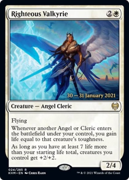 Righteous Valkyrie, Prerelease Cards 24