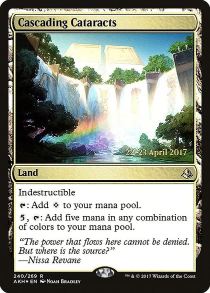 Cascading Cataracts, Prerelease Cards 240