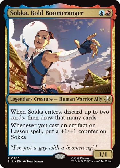 Sokka, Bold Boomeranger, Prerelease Cards 240