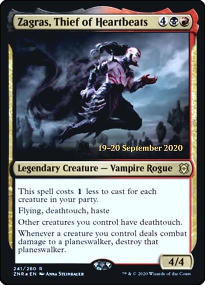 Zagras, Thief of Heartbeats, Prerelease Cards 241