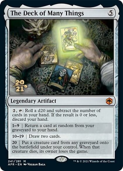The Deck of Many Things, Prerelease Cards 241