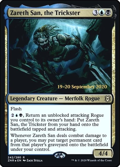 Zareth San, the Trickster, Prerelease Cards 242