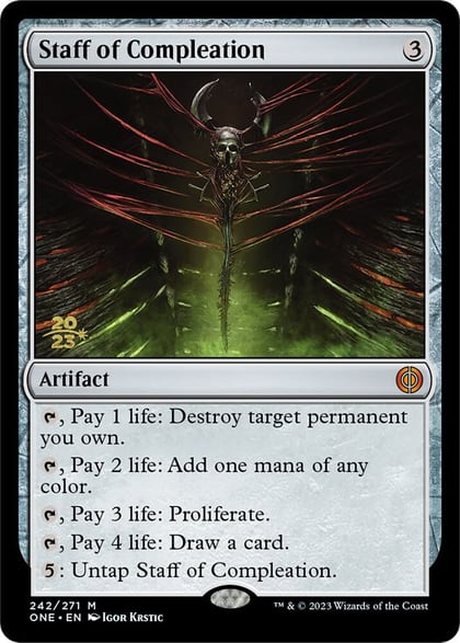 Staff of Compleation, Prerelease Cards 242
